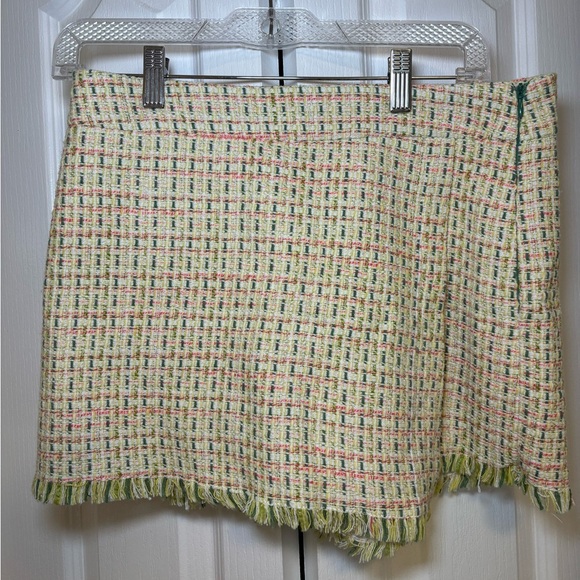 Zara - Party Pastel Feminine Festival Chic Multicolor Tweed Skort in Size S - Picture 1 of 10